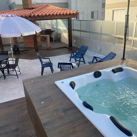 Cobertura Guaruja Apto Com Jacuzzi E Churrasqueira 外观 照片