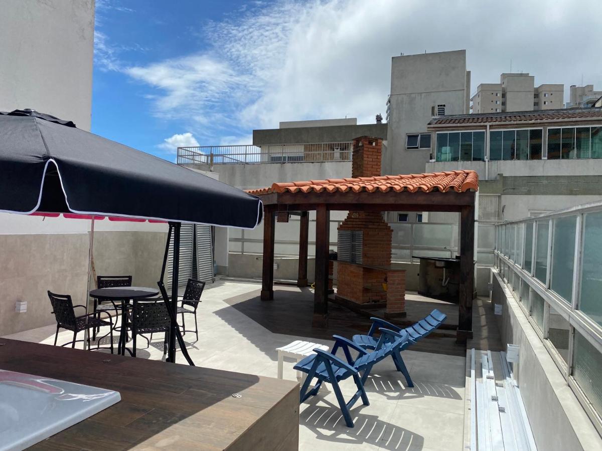 Cobertura Guaruja Apto Com Jacuzzi E Churrasqueira 外观 照片